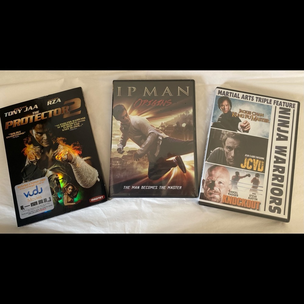 3/$20 - 3 DVD’s for the price of one!!!! Martial Art Lovers dream
